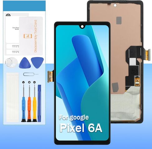 TFT Screen Replacement for Google Pixel 6A GX7AS GB62Z G1AZG 6.1" LCD Display Touch Digitizer Full Assembly with Frame (No Fingerprint) in Saudi Arabia