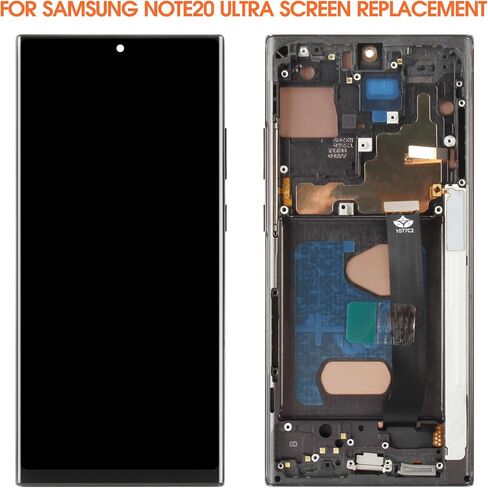 INCELL لهاتف Samsung Galaxy Note 20 Ultra شاشة بديلة لهاتف Samsung Note 20 Ultra LCD Display N986B N985 SM-N986U LCD محول رقمي يعمل باللمس باللون الأسود مع إطار (ليست بصمة الإصبع) in Kuwait
