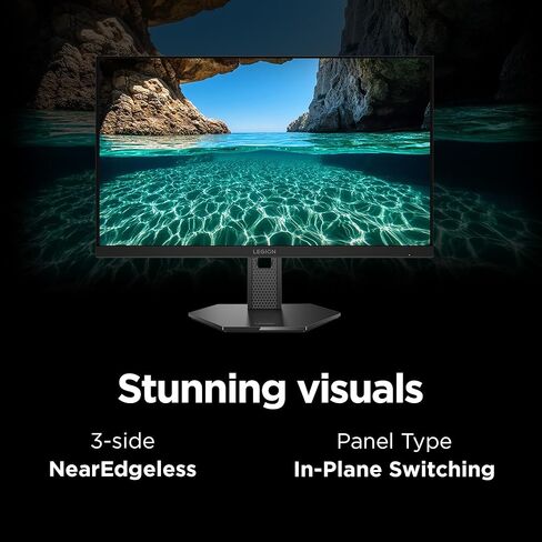 شاشة الألعاب Lenovo Legion 27QD-10 - شاشة QHD IPS مقاس 27 بوصة - معدل تحديث 240 هرتز - 0.5 مللي ثانية MPRT - 99% sRGB - AMD FreeSync™ Premium - حامل مريح in Saudi Arabia