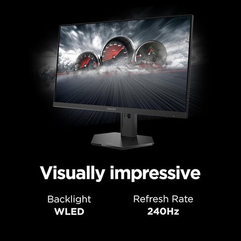 شاشة الألعاب Lenovo Legion 27QD-10 - شاشة QHD IPS مقاس 27 بوصة - معدل تحديث 240 هرتز - 0.5 مللي ثانية MPRT - 99% sRGB - AMD FreeSync™ Premium - حامل مريح in Saudi Arabia