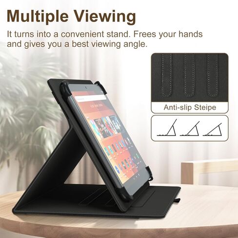 Universal 10 10.1 inch Tablet Case for Android 16 15 Tablet 10.5 11 inch Case, Multi-Angle Viewing Stand Cover with Pocket for 9.6-11 Inch Tablet, Black in Saudi Arabia