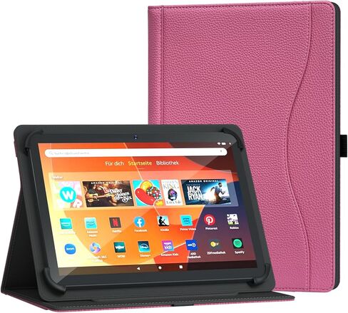 Universal 10 10.1 inch Tablet Case for Android 16 15 Tablet 10.5 11 inch Case, Multi-Angle Viewing Stand Cover with Pocket for 9.6-11 Inch Tablet, Black in Saudi Arabia