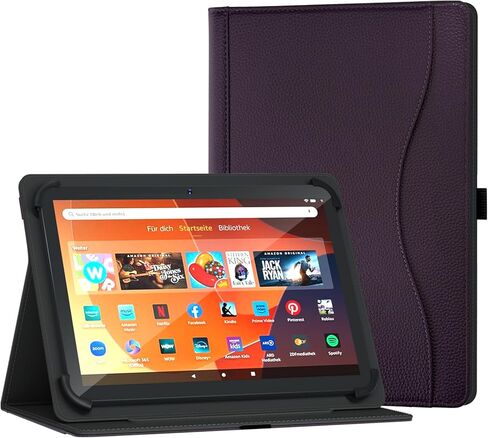 Universal 10 10.1 inch Tablet Case for Android 16 15 Tablet 10.5 11 inch Case, Multi-Angle Viewing Stand Cover with Pocket for 9.6-11 Inch Tablet, Black in Saudi Arabia