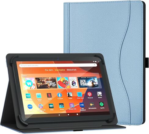 Universal 10 10.1 inch Tablet Case for Android 16 15 Tablet 10.5 11 inch Case, Multi-Angle Viewing Stand Cover with Pocket for 9.6-11 Inch Tablet, Black in Saudi Arabia