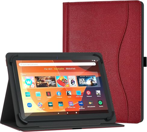 Universal 10 10.1 inch Tablet Case for Android 16 15 Tablet 10.5 11 inch Case, Multi-Angle Viewing Stand Cover with Pocket for 9.6-11 Inch Tablet, Black in Saudi Arabia