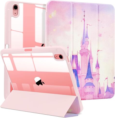 حافظة MrARTIST لجهاز iPad A16/10th Generation - حافظة كمبيوتر لوحي لطيفة للنساء والفتيات Girly Kawaii Aesthetic Preppy Kawaii Chic Cool Design لغطاء جهاز Apple Tablet مع حامل قلم رصاص، كاكي مربعات in Kuwait