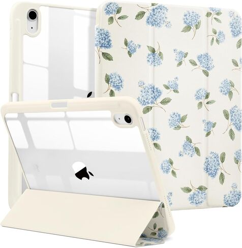 حافظة MrARTIST لجهاز iPad A16/10th Generation - حافظة كمبيوتر لوحي لطيفة للنساء والفتيات Girly Kawaii Aesthetic Preppy Kawaii Chic Cool Design لغطاء جهاز Apple Tablet مع حامل قلم رصاص، كاكي مربعات in Kuwait