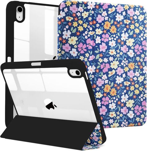 حافظة MrARTIST لجهاز iPad A16/10th Generation - حافظة كمبيوتر لوحي لطيفة للنساء والفتيات Girly Kawaii Aesthetic Preppy Kawaii Chic Cool Design لغطاء جهاز Apple Tablet مع حامل قلم رصاص، كاكي مربعات in Kuwait