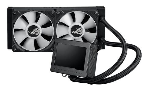 ASUS ROG Ryujin III 240 ARGB مبرد وحدة المعالجة المركزية السائل الكل في واحد مع مشعاع 240 مم. مضخة Asetek الجيل الثامن، 2X مراوح ARGB مغناطيسية 120 مم (تصميم سلسلة ديزي)، شاشة LCD 3.5 بوصة، أسود (متجدد) in Saudi Arabia