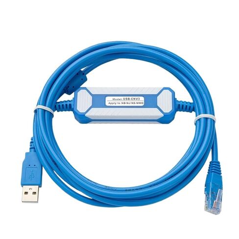 USB-CNV3 كابل نسخة مطورة مع حماية الحلقة المغناطيسية مناسبة NB NJ NS NW0 سلسلة كابل البرمجة in Kuwait