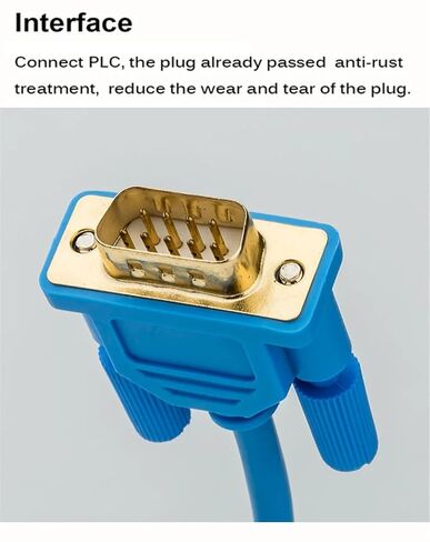 6ES5 734-1BD20 لسلسلة S5 كابل برجمة PC-TTY الاتصالات كابل تسلسلي PC TTY RS232 DB15 in Saudi Arabia