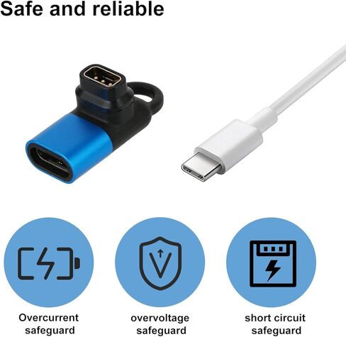 قطعتان من محول الشحن لساعة COROS الذكية، محول كابل شحن USB C متوافق مع COROS PACE 3، PACE 2، APEX، APEX 2Pro، VERTIX، VERTIX 2، والمزيد in Kuwait