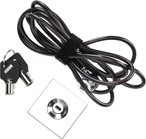 Laptop Lock, Galvanized Steel Security Cable with 360 Degree Rotation and 180 Degree Adjustable Interface, for Most Notebooks Monitors Projectors in Saudi Arabia