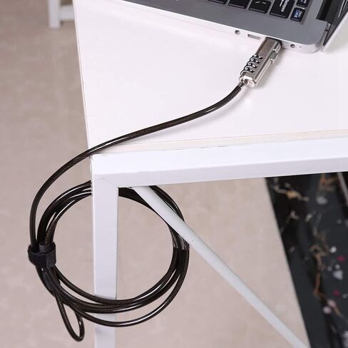 قفل كمبيوتر، قفل كابل أمان مضاد للسرقة مع كلمة مرور مكونة من 4 أرقام لأجهزة الكمبيوتر المحمولة والأجهزة in Saudi Arabia