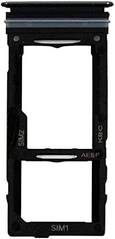 2X Dual SIM Double Card Tray Slot Holder Replacement Compatible with Samsung Galaxy A52 5G A526 / A72 5G A726 6.7 inch (Black) in Saudi Arabia