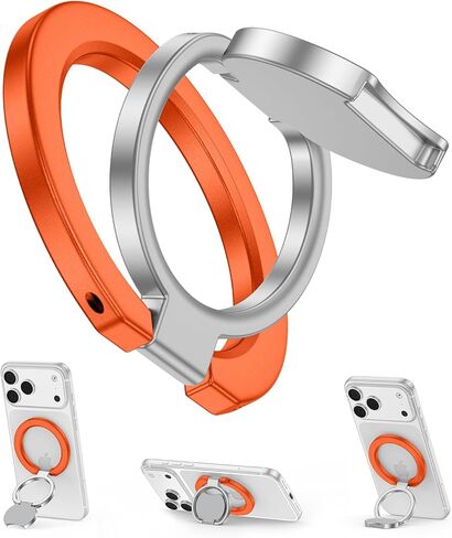 Magsafe Phone Grip Ring Holder Dual-Sided Magnetic Phone Stand Magnet Mag Safe Phone Grip Finger Loop for iPhone 17 Pro Max/17 Pro/17 Plus/17/Air/16e/16/15/14/13/12,Samsung,Android,Magnetic Car Mount in Saudi Arabia