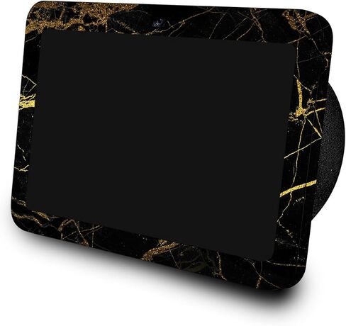 جلد متوافق مع Amazon Echo Show 8 (الجيل الثالث، 2023) - رخام ذهبي أسود - غطاء لاصق واقٍ من الفينيل 3M الفاخر - سهل الاستخدام | صُنع في الولايات المتحدة الأمريكية بواسطة MightySkins in Kuwait