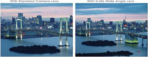 عدسة Canon GL2 0.43X عالية الوضوح بزاوية واسعة جدًا مع ماكرو + طقم مرشح 58 مم مكون من 3 قطع + قطعة قماش للتنظيف من الألياف الدقيقة المباشرة Nwv in Kuwait