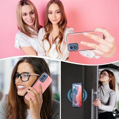 حافظة هاتف Asuwish لهاتف Motorola Moto G Play 2024 4G بسحاب محفظة قابلة للفصل مع واقي شاشة من الزجاج المقسى وحزام كروس وحامل بطاقة زهرة XT2413V XT2413-1 64 جيجابايت للنساء ذهبي وردي in Kuwait