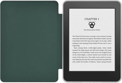 Case for 6" Kindle (10th Generation-2019 Release), Ultra Clear Soft Flexible Transparent TPU Back Cover with Auto Sleep/Wake for Kindle (Model NO. J9G29R), Dark Green in Saudi Arabia