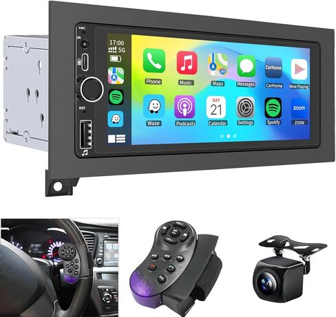 Car Stereo Radio with GPS Navi WiFi Carplay Android Auto SWC Remote for 1994-2001 Dodge Ram Dakota/Jeep Wrangler Cherokee 1997-2001/ Chrysler Town and Country 1990-2000/Sebring Cirrus in Kuwait