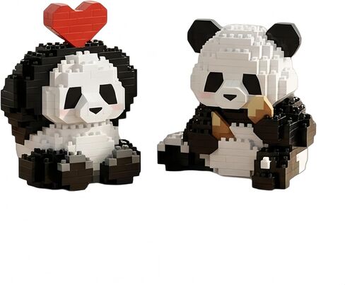 Qmeakmony Mini Building Builds Panda مجموعات لطيفة Micro Mini Panda Bricks للبالغين Micro Nano Bricks Perfect Party Forms for Teenagers. (389 جهاز كمبيوتر) in Kuwait