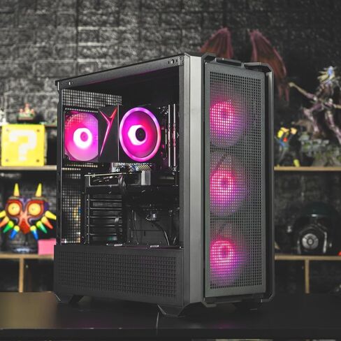 كمبيوتر ألعاب Skytech Gaming Edge، AMD Ryzen 7 5700 3.7 جيجا هرتز، NVIDIA RTX 5060، 1 تيرابايت NVMe SSD، 32 جيجابايت DDR4 RAM 3200، 650 واط Gold PSU، Wi-Fi، Win 11، سطح المكتب in Kuwait