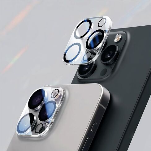 6-Pack Tempered Glass Camera Protector for iPhone 16 Series - Full Lens Coverage, Compatible with 16/Plus/Pro/Pro Max (16pro/16promax) in Saudi Arabia