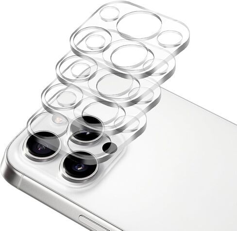 4 Pack Camera Lens Protector for iPhone 17 Pro Max,Tempered Glass,9H Hardness,Ultra HD,Anti-Scratch,Case Friendly,Does not Affect Night Shots[Not for iPhone 17/17 Pro/iPhone Air] in Saudi Arabia