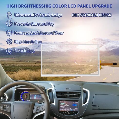 استبدال محول رقمي لشاشة تعمل باللمس 7 بوصة لسيارة Chevy Trax Tracker Sonic Spark EV Opel Vauxhal Astra Radio Screen 2014-2017، LA070WV1-TD05 شاشة تعمل باللمس فائقة الحساسية MYLINK OEM نظام الملاحة in Kuwait
