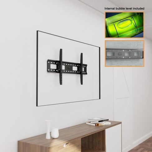 حامل تثبيت على الحائط للتلفزيون المسطح فائق النحافة لسلسلة Samsung 85 بوصة Crystal UHD TU7000 - تلفزيون ذكي 4K UHD مع (UN85TU7000FXZA) تصميم جانبي منخفض 1.4 بوصة، فولاذ عالي التحمل، متدفق على الحائط، تركيب بسيط in Kuwait