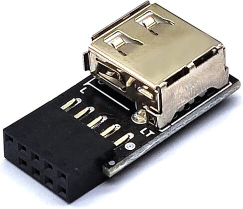 Internal USB Adapter Expansion 9 Pin Motherboard to USB 2.0 Adapter for Receiver Motherboard USB Header in Saudi Arabia