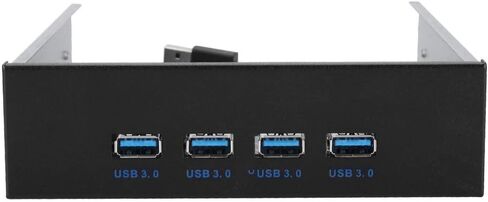 USB Front Panel Bracket PCIE to 4 Ports USB 3.0 Hub Adapter for PC Computer Case with Aluminum Alloy Housing and Soft Wires 15.4 x 14.8 x 4cm in Saudi Arabia