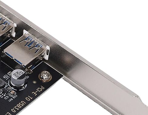 بطاقة توسيع PUSOKEI PCIE إلى USB 3.0، منفذين 5 جيجابت في الثانية USB 3.0 بطاقة PCI Express مع موصل 19pin وواجهة طاقة 4pin، للكمبيوتر المكتبي in Saudi Arabia