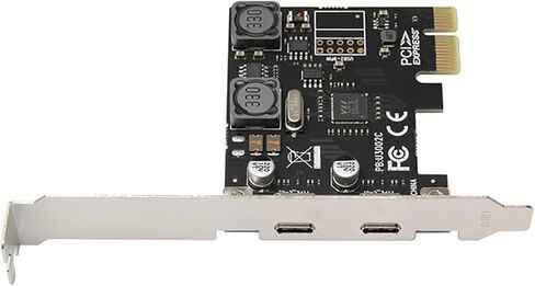 2 Ports PCIe Add-on Adapter Card USB C USB3.1 PCIEx1 Expansion Card 10Gbps Male to Female in Saudi Arabia