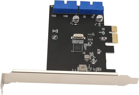 PCI Express USB 3.0 19 Pin بطاقة التوسع PCIE 1X إلى 2 منافذ USB 3 19 Pin محول داخلي USB3 20Pin Hub Head سهل التركيب in Kuwait