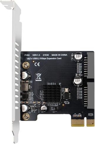 Desktop Computer PCIe USB3.0 Expansion Card Multiple Fast Speed Quick Installation Not Required Tools in Saudi Arabia