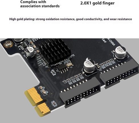 Desktop Computer PCIe USB3.0 Expansion Card Multiple Fast Speed Quick Installation Not Required Tools in Saudi Arabia