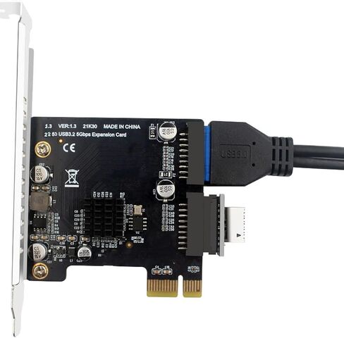 Desktop Computer PCIe USB3.0 Expansion Card Multiple Fast Speed Quick Installation Not Required Tools in Saudi Arabia