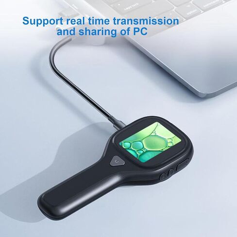 مجهر رقمي محمول من Zopsc، مجهر محمول بشاشة 500 × 2 ميجابكسل وشاشة 2 بوصة مع 6 مصابيح LED للأعمار 3 4 5 6 7 8 9 10 11 12 عامًا (أبيض) in Kuwait