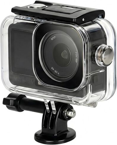 حافظة HSU مضادة للماء لكاميرا DJI Osmo Action 6، قفص هيكل تحت الماء بطول 60 مترًا/196 قدمًا مع دعامة سريعة التحرير، مجموعة ملحقات غطاء عمل الغوص غير المرئي DJI Osmo Action 6 in Kuwait
