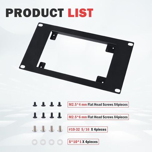 GeeekPi 10 inch 3U Rack Mount for DeskPi RackMate T1/T0/T2/T0 Plus/T1 Plus/TL1, Support 7 inch LCD Screen in Saudi Arabia