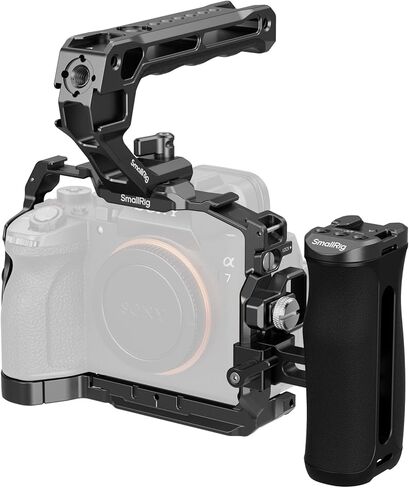 SmallRig A7 V / A7R V / A7 IV Cage Basic Kit for Sony Alpha 7 V/Alpha 7R V/Alpha 7 IV, with Quick Release Plate for Arca, Includes Top Handle/Cable Clamp for HDMI - 6025 in Saudi Arabia