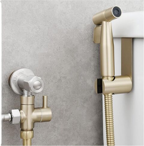HandheldSprayer Premium Stainless Steel Cloth Diaper Sprayer Brushed GoldSprayer for Toilet and Shower Sprayer for Pet, Bathroom or Toilet in Saudi Arabia
