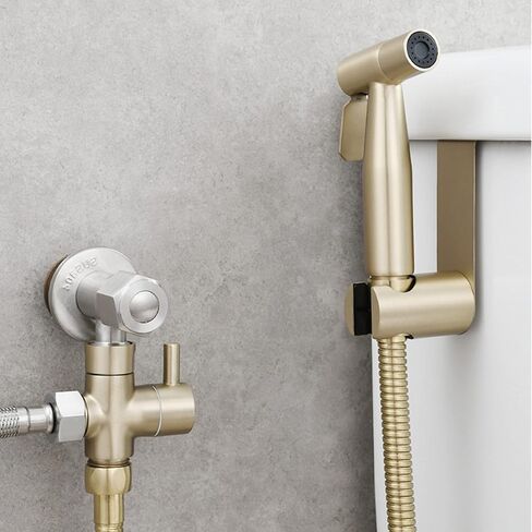 HandheldSprayer Premium Stainless Steel Cloth Diaper Sprayer Brushed GoldSprayer for Toilet and Shower Sprayer for Pet, Bathroom or Toilet in Saudi Arabia