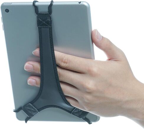 TFY Hand Strap Holder Finger Grip with Soft PU, Compatible with Tablet - Fire 7" / Fire HD 8 / iPad mini/Galaxy Tab S 8.4 / Galaxy Tab 2/3 / 4 / Galaxy Tab 7.7 (Black) in Saudi Arabia