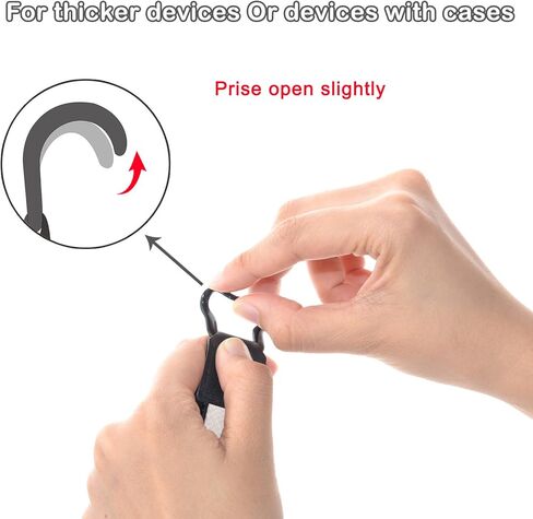 TFY Hand Strap Holder Finger Grip with Soft PU, Compatible with Tablet - Fire 7" / Fire HD 8 / iPad mini/Galaxy Tab S 8.4 / Galaxy Tab 2/3 / 4 / Galaxy Tab 7.7 (Black) in Saudi Arabia