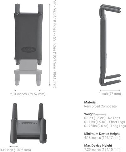Arkon Mounts حامل مسند رأس للكمبيوتر اللوحي متوسط ​​الحجم لجهاز iPad mini Galaxy Tab S Tab Plus 4 3 7.0 8.0 in Saudi Arabia