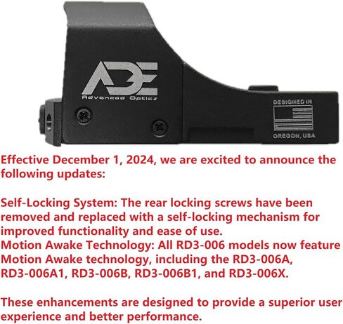 Ade Advanced Optics RD3-006B Green Dot Sight for Handgun with Removeable Pictinny Base in Saudi Arabia