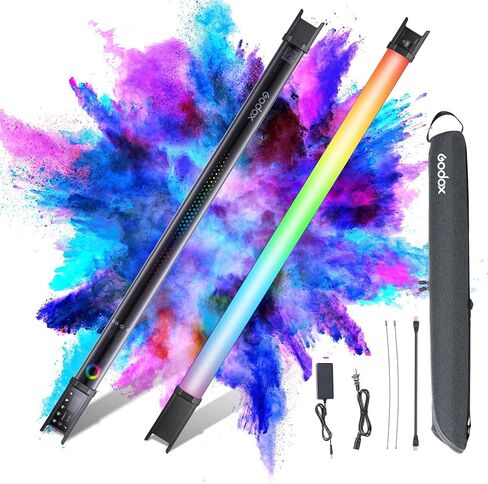 عصا إضاءة Godox TL60 المحمولة، عصا إضاءة RGB للتصوير الفوتوغرافي، ضوء أنبوبي قابل لإعادة الشحن 2600 مللي أمبير في الساعة لتصوير الفيديو، التحكم في التطبيق 2700K-6500K 39 تأثيرات FX لبث تسجيل التصوير الفوتوغرافي في الاستوديو in Saudi Arabia